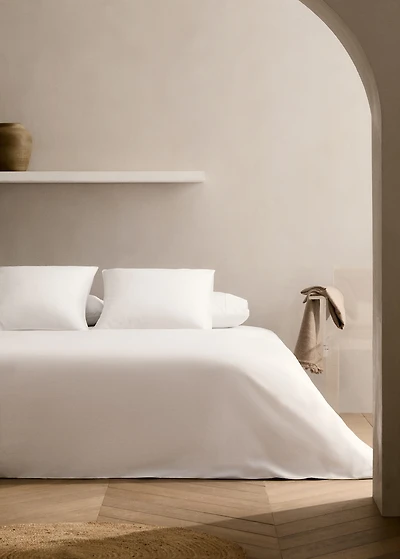 500-thread cotton percale duvet cover for 90 cm bed