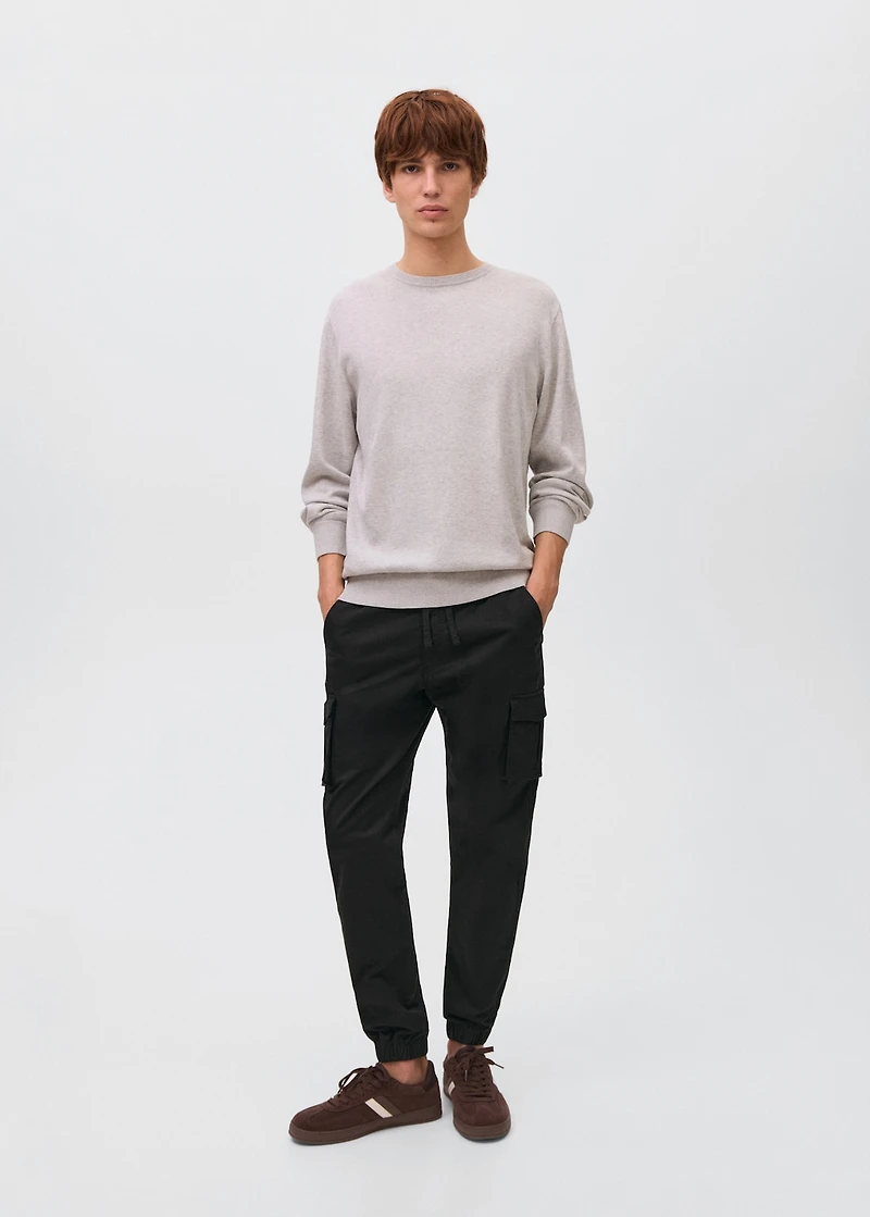 Cargo joggers with drawstring