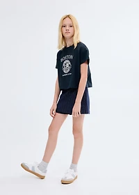 Embroidered cotton T-shirt