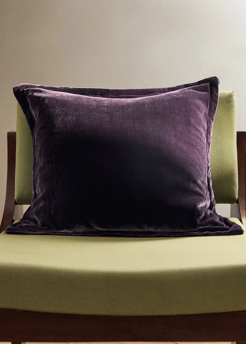 Silk velvet cushion cover 45x45 cm