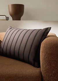 Cotton two-tone striped cushion cover 40x60 cm
