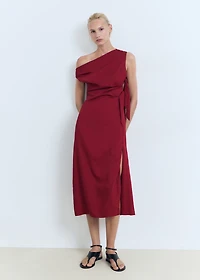 Asymmetrical knotted dress