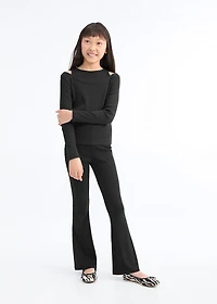 Ribbed cut-out T-shirt