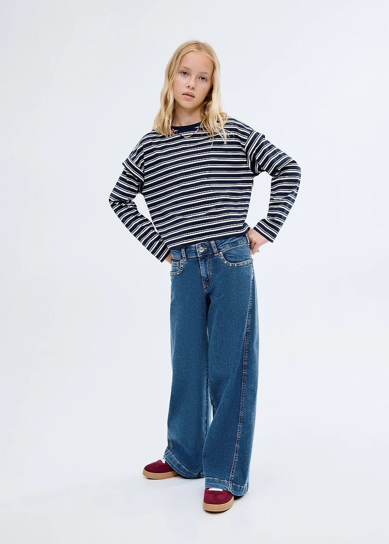 Striped long sleeves t-shirt