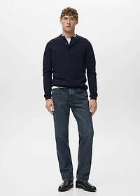 Moby straight-fit dark-wash jeans