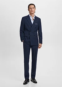 Monaco slim-fit suit pants