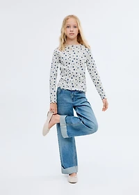 Floral-print t-shirt