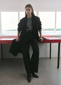 Handmade oversized wool coat