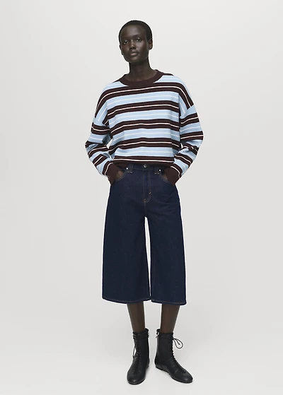 Oversized striped sweater