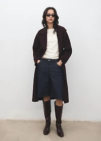 Long-sleeved fine-knit sweater