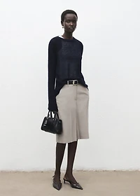 Semitransparent knitted sweater