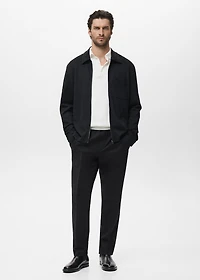 Zip-up sweatshirt with pocket