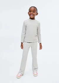 Ribbed high neck t-shirt