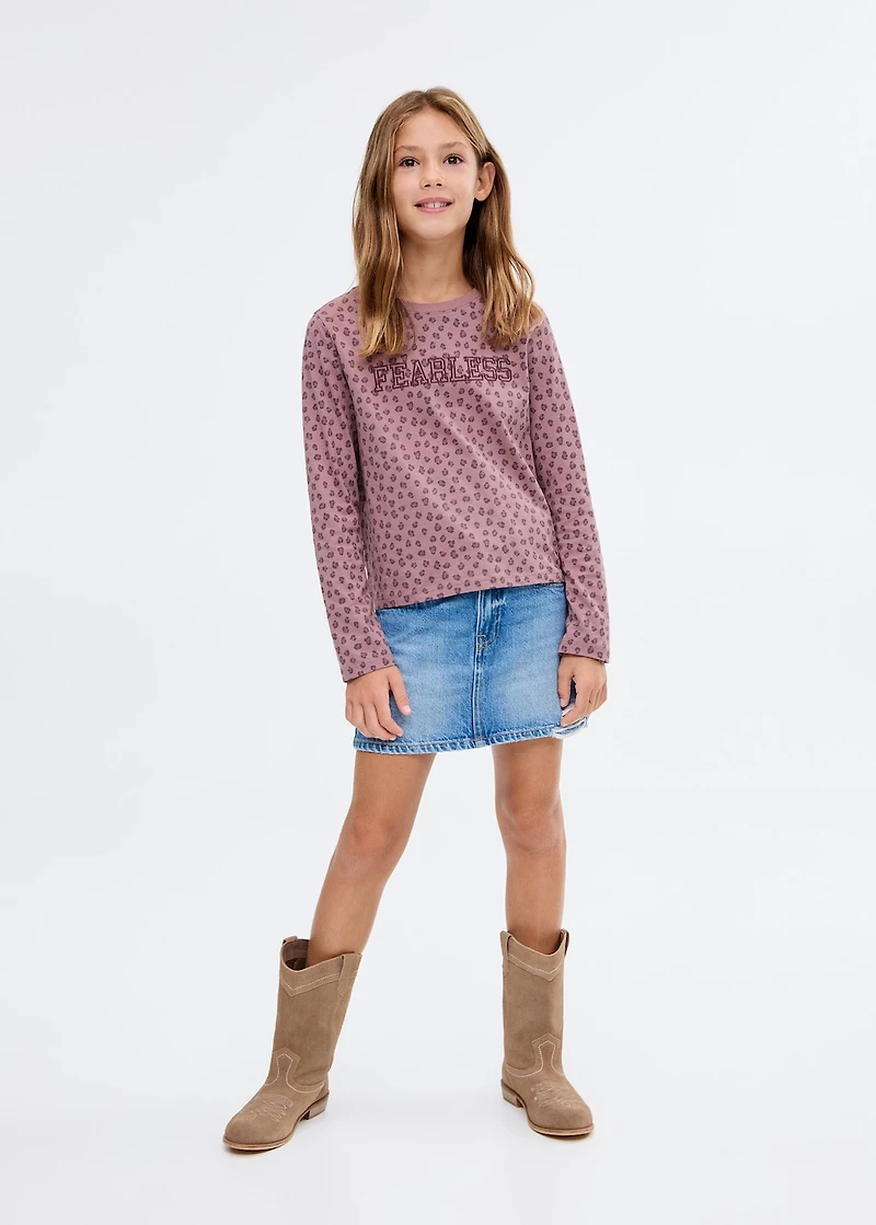 Leopard-print T-shirt