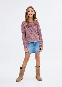 Leopard-print T-shirt