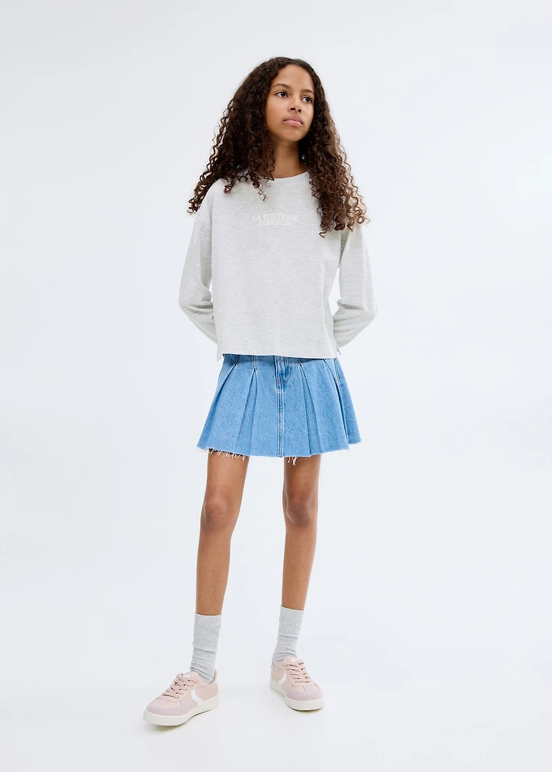 Printed long sleeve t-shirt