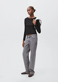 T-shirt with open back