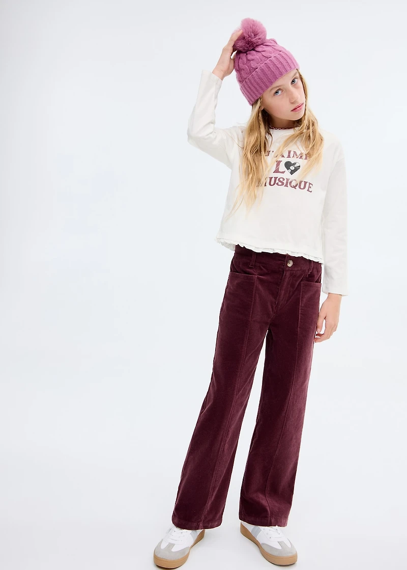 Printed long sleeve t-shirt