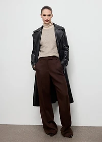 Short-sleeved knitted sweater