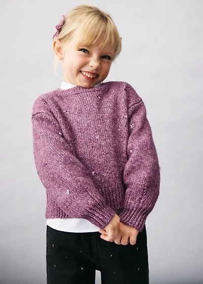 Knit paillette sweater