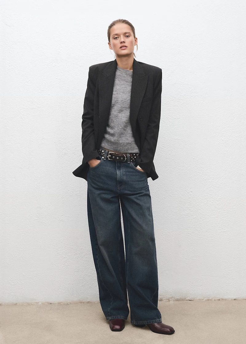 Knitted wool blend sweater