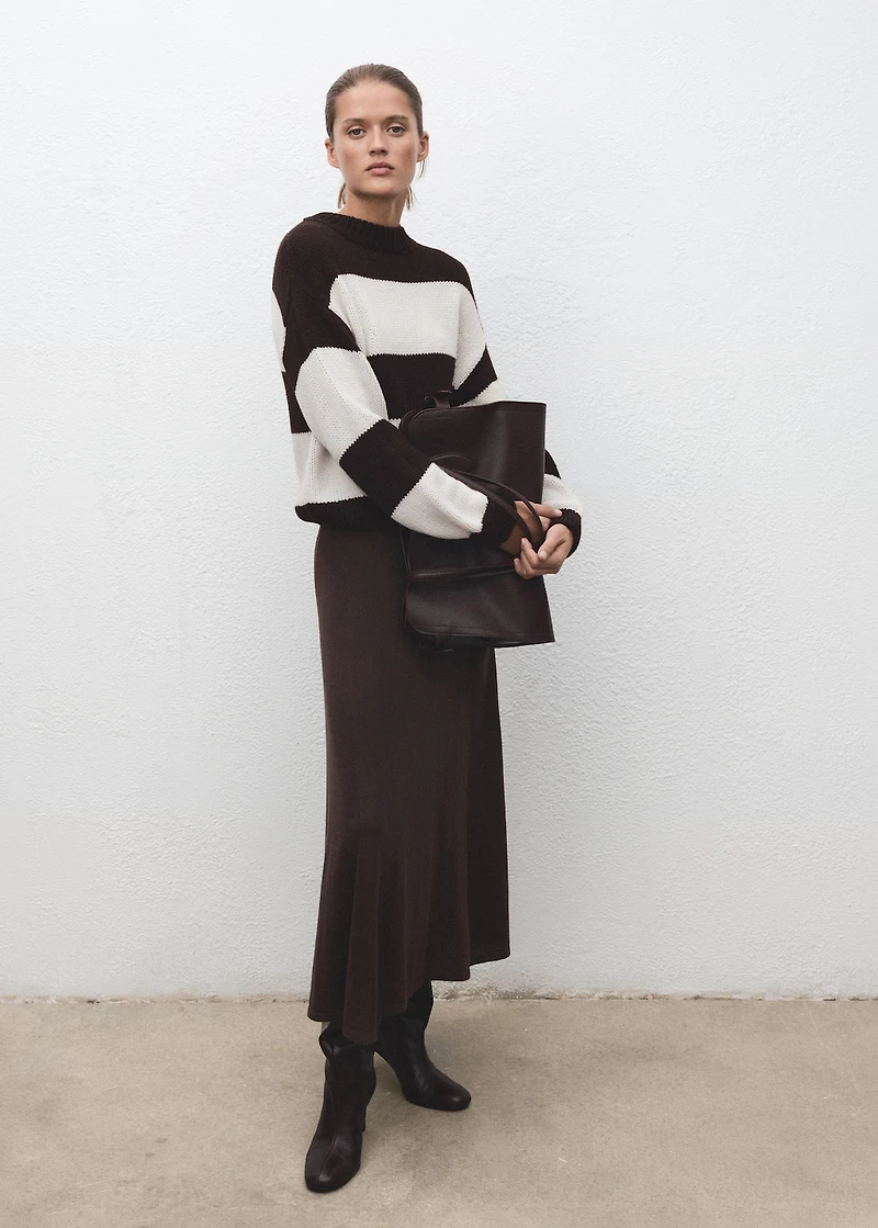 Knit striped sweater