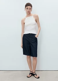 Crochet appliqué top