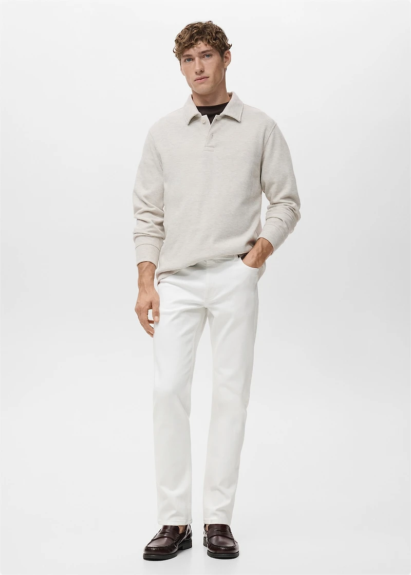 Slim fit white Jan jeans