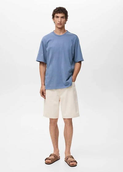 T-shirt with printed patch