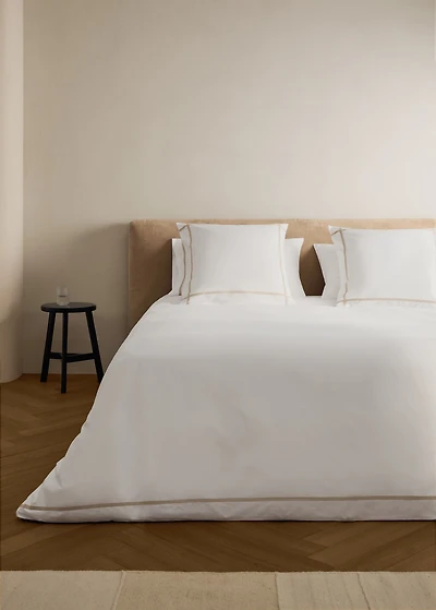 200-thread count percale cotton duvet cover for 135/140 cm bed