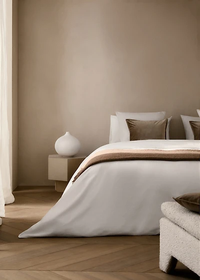 Cotton percale duvet cover for 90cm bed