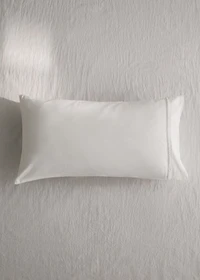 Washed cotton children’s pillowcase with lace ruffle 30x50 cm