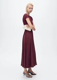 Combined pleated dress