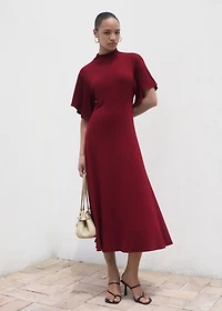 A-line dress with bell sleeves
