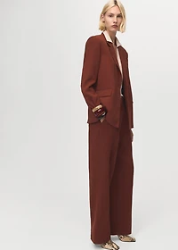 Modal straight-fit pants