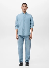 Regular fit denim shirt