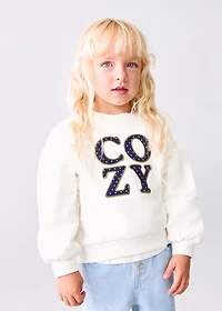 Floral embroidered sweatshirt