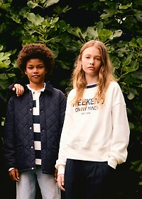 Embroidered detail cotton sweatshirt