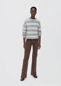 Knit striped sweater