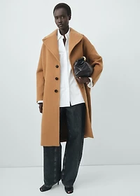 Manteco wool coat with lapels