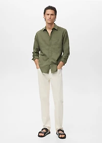 Pocket linen shirt