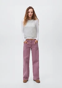 Embroidered knitted vest