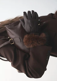 Combined leather glove