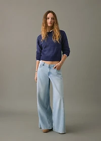 Knit embroidered sweater