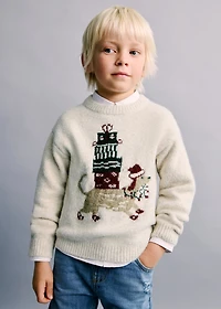 Christmas embroidered sweater