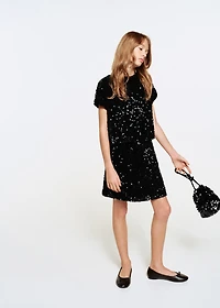 Mini handbag with sequins