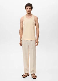 Striped strap T-shirt