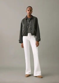 Flared jeans with pocket