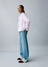 Shirt with ruffle detail