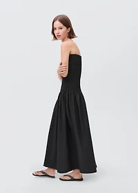 Strapless maxi-dress